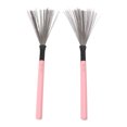 thumbnail image 3 of Brosse à Tambour, Brosse à Tambour Portable Structure Robuste pour Jouer Rose, 3 of 8