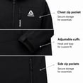 thumbnail image 3 of Manteau softshell Reebok pour hommes, tailles S à XXL, 3 of 6