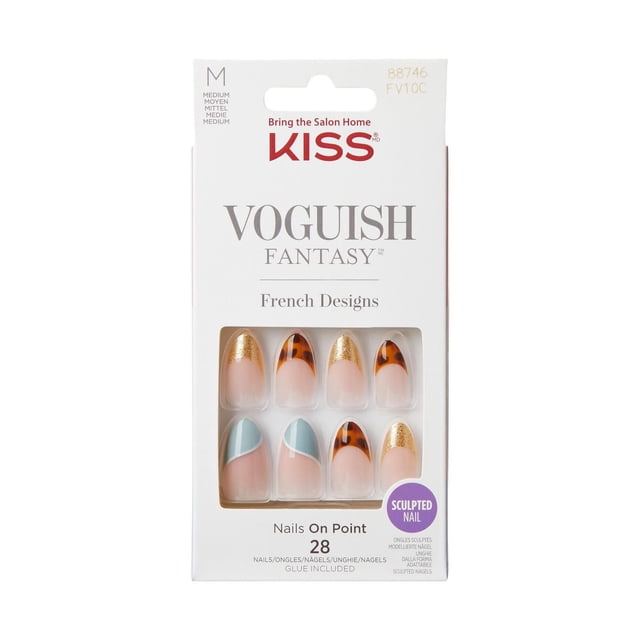 KISS Voguish Fantasy Nails - Fake Nails, Medium