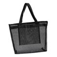 thumbnail image 4 of GUOOL Mesh Beach Bag with Zipper Large Capacity with Top Handles Swimming Pool Bag Black, 4 of 9