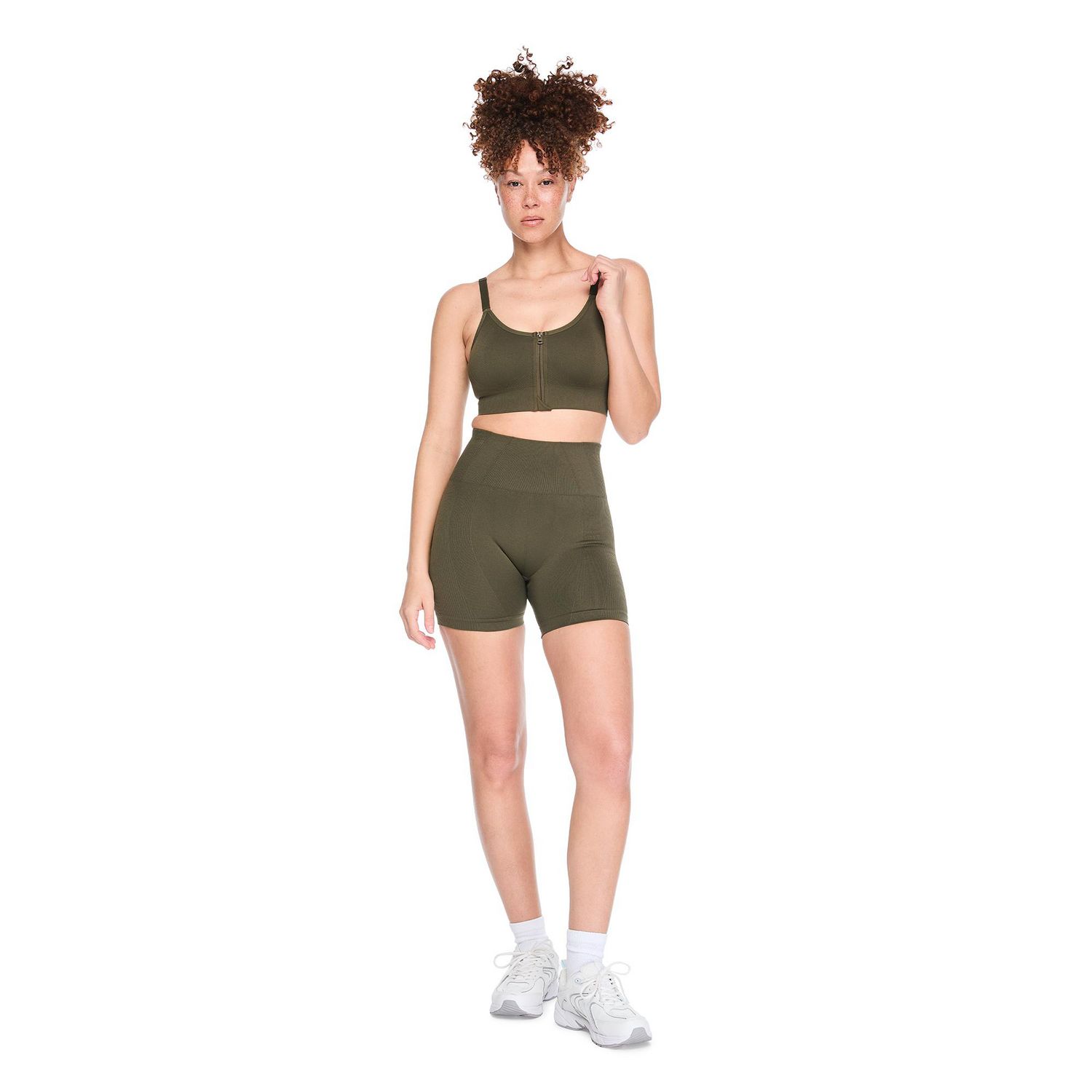 Soutien-gorge sport zippé Athletic Works pour femmes