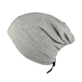 thumbnail image 1 of Bonnets de Voyage Unisexes Automne Hiver Couvre-Chef Réglable Accessoires de Couvre-Chef Couleur Unie Empilable Tricoté Gris Clair, 1 of 7