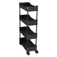 thumbnail image 2 of EGNMCR Storage Rack Multi Layer Storage Cart Mobile Storage Rack With Wheels Easy Assembly Suitable For Living Room Bedroom Bathroom Kitchen Storage Rack Plastics Shelves, 2 of 7