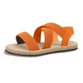 thumbnail image 1 of Omen Stitching Hollow Out Chunky Bottom Heel Big Size Open Toe Casual Sandals Women, 1 of 6