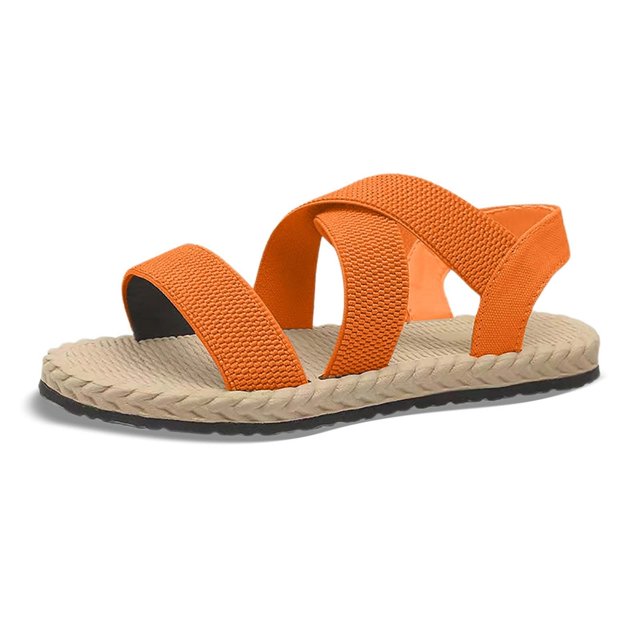 Omen Stitching Hollow Out Chunky Bottom Heel Big Size Open Toe Casual Sandals Women