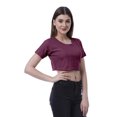 thumbnail image 4 of Moomaya T-shirt Court à Col Rond pour Femmes, Manches Courtes, Été, Coupe Ample, 4 of 7