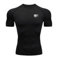 thumbnail image 2 of Kalauyu Men's Compression Shirts Short Sleeve Workout Gym T-Shirt Running Tops Cool Dry Sports Base Layer Athletic Undershirts, 2 of 6