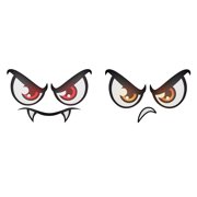 Feimier 2PCS/3PCS Electric Lawn Mower Reflective Patch Personalized Eye Patch Decoration