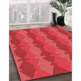thumbnail image 3 of Ahgly Company Tapis Rectangulaire Lavable en Machine Rouge Transitionnel, 8 Pieds x 10 Pieds, 3 of 7