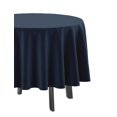 thumbnail image 3 of Vargottam Indoor/Outdoor Round Tablecloth 58 Inch Round Tablecloth Waterproof Patio Table Cloths, Spring/Summer Table Covers for Backyard Circular Table/BBQs/Picnic - Dark Navy Blue, 3 of 7