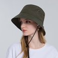 thumbnail image 2 of Women Sun Hat Wide Brim Protection Beach Hat Adjustable Bucket Hat Summer Hats, 2 of 4