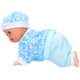 thumbnail image 3 of Poupée Bébé Rampante Électrique, Poupée Intelligente Électrique Multifonctionnelle à Piles, avec Fonction Interactive pour Jouet Éducatif pour Enfants Cadeau d'Anniversaire Fille 10 Po S Fille, 10 Po S, 3 of 8