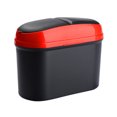 thumbnail image 1 of CARTTOU Car Trash Can Car Storage Box Hanging Flip-Top Fashion Storage Bin Double-Port Car Double-Opening Trash Can, 1 of 7