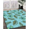 thumbnail image 3 of Ahgly Company Machine Washable Indoor Rectangle Transitional Earth Green Area Rugs, 8' x 10', 3 of 7