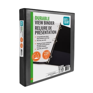 Pen+Gear Vue durable 1" Noir Binder