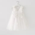 thumbnail image 1 of Toddler Girls Sleeveless Holiday Party Mesh Dress for and Dance Performances, 1 of 4