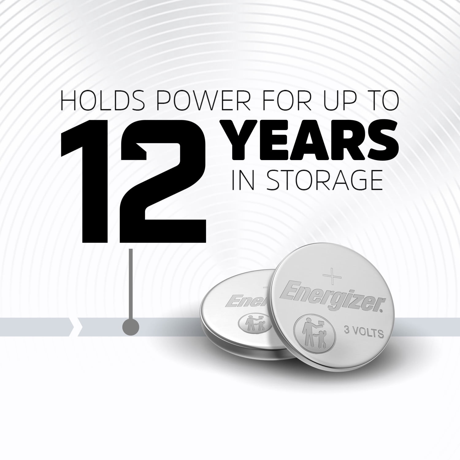 Pile miniature Energizer 2025 au lithium, emballage de 4