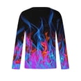 thumbnail image 5 of Meichang T-Shirt à Manches Longues pour Hommes, T-Shirts Graphiques pour Hommes Décontractés à Imprimé Flammes 3D, T-Shirts Mode à Col Rond pour le Gym à Manches Longues pour Hommes, 5 of 5