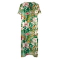 thumbnail image 3 of Cameland Robe d'Été pour Femme Décontractée à Col en V avec Boutons, Manches Courtes, Imprimée, Coupe Évasée, avec Poche, 3 of 3