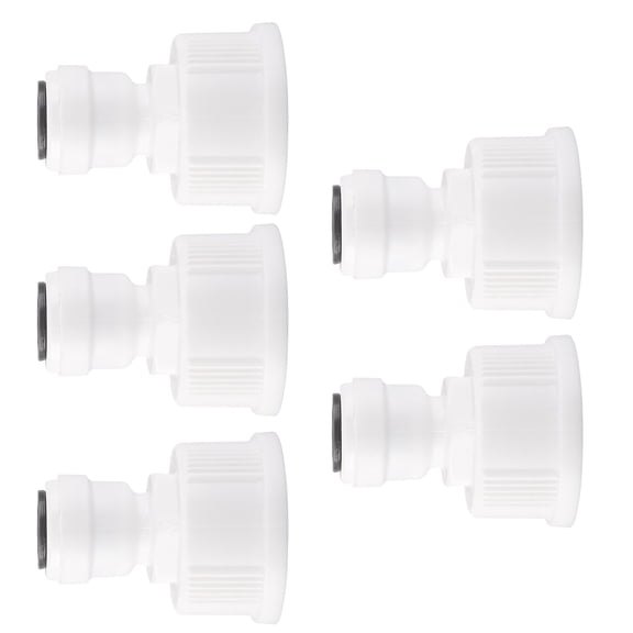 Unique Bargains 3/4 Inch BSP Female to 3/8 Inch OD Straight Quick Connect Water Purifier for Reverse Osmosis System 5pcs