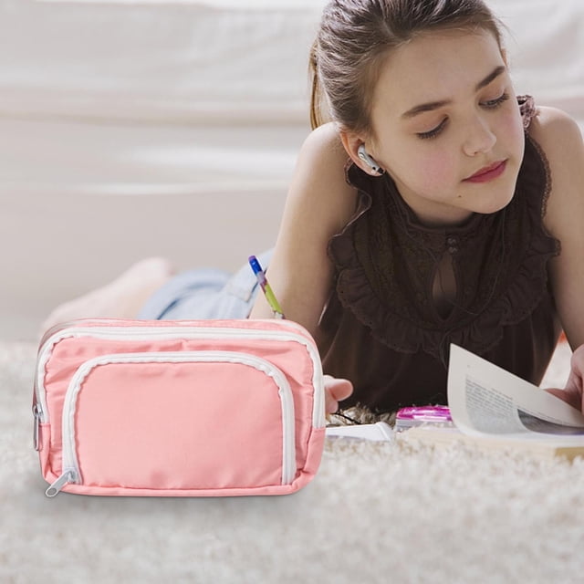 TopLLC Trousse à Crayons, Étui à Crayons, Sac à Crayons Imprimé Sac à Stylos Multicouche pour École Secondaire et Primaire Grande Capacité Boîte de Papeterie Style Design Sac de Rangement pour Crayons d'Étudiant Rangement de Papeterie