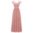 thumbnail image 3 of TIMIFIS Robe Longue Formelle d'Été pour Femme à Épaules Dénudées Sans Manches Froncée Moulante Invitée de Mariage Fendue Soirée Boîte de Nuit Robe Maxi Printemps, 3 of 3