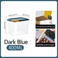 thumbnail image 2 of Bigersell Stackable Food Storage Containers with Lids Airtight Cereal Dispenser Dry Food Storage Containers Rice, Flour, Sugar Easy Open Canister Kitchen Pantry Storage Organization Blue One Size, 2 of 2