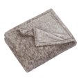 thumbnail image 3 of HOMETRENDS Dark Grey Mélange Plush Throw, 3 of 4