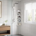 thumbnail image 3 of Boutique Home Adjustable Bathroom Corner Telescopic Shelf Shower Caddy, 3 of 4