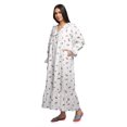 thumbnail image 2 of Moomaya Chemise de Nuit Maxi Boutonnée à Manches Longues Imprimée en Coton pour Femmes, 2 of 5