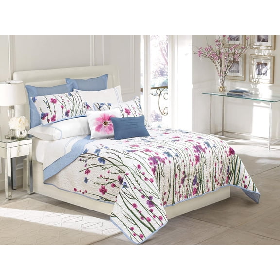 Safdie & Co. Home Deluxe Collection Multi Color 100% Polyester Quilt Set