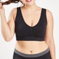 thumbnail image 4 of Lolmot Women Pure Color Plus Size Ultra-thin Large Bra Sports Bra Full Bra Cup Tops, 4 of 9
