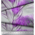 thumbnail image 2 of Soimoi Poly Georgette Fabric Peacock Feather Print Fabric by Yard 42 Inch Wide, 2 of 3