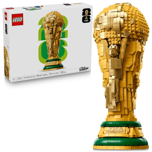 Ensemble de Construction du Trophée Officiel de la Coupe du Monde de la FIFA Remis à Neuf LEGO, 2 842 Pcs, Multicolore, Modèle de Soccer de Collection avec Minifigurine 2026, 43020
