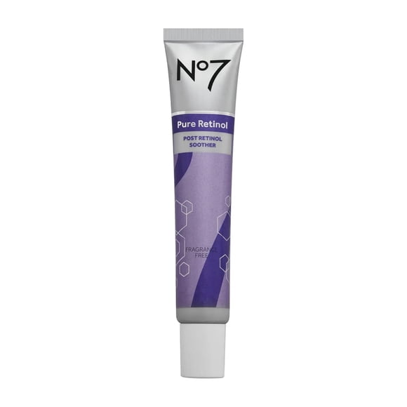 No7 Pure Retinol Post Retinol Soother - Soothing Face Cream to help Skin's Retinol Tolerance - Ceramides For Use with Retinol Facial Treatments - Bisabolol & Niacinamide for Hydration (1.69 fl oz)
