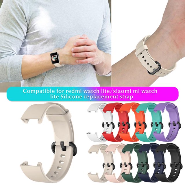 Bracelet de Montre de Remplacement Bracelet en Silicone Compatible pour Mi Watch Lite pour Redmi Watch Lite Montre Intelligente Bracelet de Remplacement en Silicone