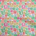 thumbnail image 1 of oneOone Rayon Green Fabric Kids Alphabet Craft Projects Decor Fabric Printed By The Yard 56 Inch Wide, 1 of 4