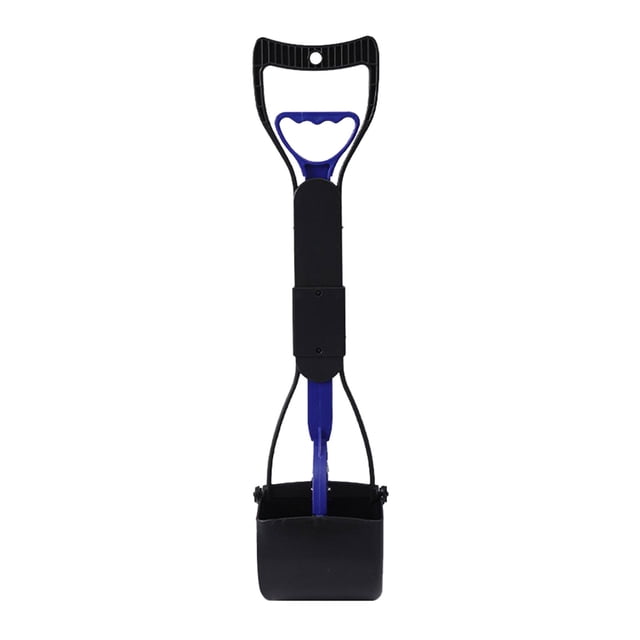 XZNGL Sacs à Excréments pour Chien avec Poignées, Pelle Pliable pour Ramasser les Déchets de Excréments de Chien, Panier à Excréments pour Animal de Compagnie Robuste, avec Long Manche, Matière à Haute Résistance et Ressort Durable pour Ramasser l'Herbe et le Gravier