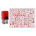 thumbnail image 1 of Choose Your Personalized Icon Rubber Stamp Self Inking SHINY 20 mm Mini Stamper - Black Ink, 1 of 6