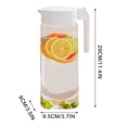 thumbnail image 3 of Water Dispenser Jug, Press Type Refrigerator Cooler, Large Capacity Sealed Pitcher, Leakproof Food Grade Plastic, Kitchen Beverage Container, 3 of 9