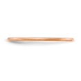 thumbnail image 2 of Diamond2Deal 14k Rose Gold 1.2mm Half Round Satin Women's Stackable Band Size 7, 2 of 3