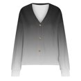 thumbnail image 4 of MeetoTime Women's 2024 Fall Knit Cardigans Open Front Long Sleeve V Neck Button Loose Cardigan Sweaters, 4 of 5