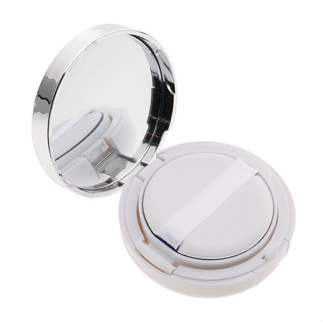 lionlar Empty DIY Air Cushion Puff Box BB Cream Container Case Compact Home Travel White