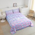 thumbnail image 4 of Erosebridal Glitter Rainbow Bedding King Comforter Set, Dreamy Princess Down Comforter, Geometry Decor, Reversible, 4 of 7