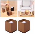 thumbnail image 4 of GROWTH TANK Furniture Bed Riser Chair Leg Lifts Couch Lifter Square 6x5cm Brown, 4 of 9