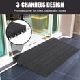 thumbnail image 3 of Heavy Duty Rubber Curb Ramp - 15 Ton (33,000 lbs) Capacity Car Ramp, 4.1" Rise Height Driveway Curb Ramps, Durable Rubber Bridge Threshold Ramp for Loading Dock, Garage & Sidewalk, 3 of 5