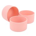 thumbnail image 2 of 3 Pcs Protection en Silicone Antidérapante Résistante aux Hautes Températures Manchon de Fond de Bouteille d'Eau Rose, 2 of 14