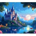 thumbnail image 4 of Fairytale Castle Backdrop Banner for Kids Party Wedding Photo Shoot Birthday Decoration Events Magical Background Props, 4 of 4