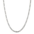 thumbnail image 1 of Chaîne Figaro en Argent Sterling 925 4,25 mm 22 Pouces, 1 of 5
