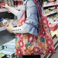 thumbnail image 3 of OUSITAID 10 Pcs Grocery Shopping Bags Large Capacity Shopping Bags Reusable Grocery Shopping Bags Foldable Shopping Tote Bag Waterproof Tote Bags Eco-Friendly with Handle Design, 3 of 7